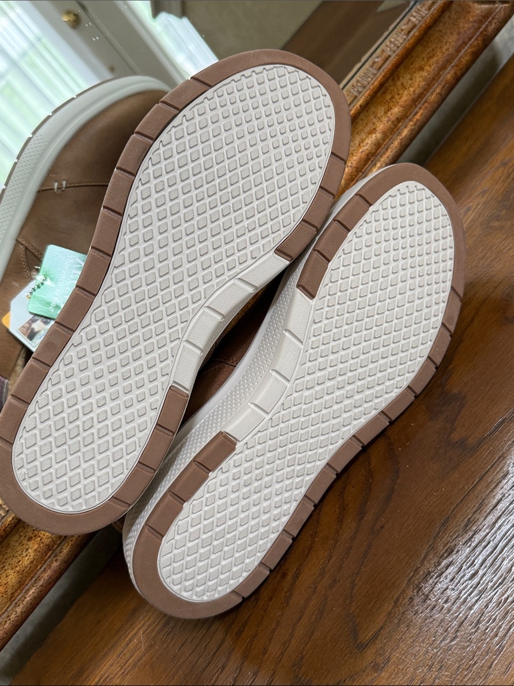 Skechers Bobs Slip-ins Skipper Wave Women’s chesnut Loafers w/White Sole. Sz 10. - Picture 6 of 14